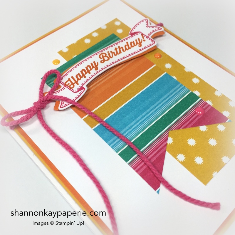 Stampin Up Birthday Banners Card Idea - Shannon Jaramillo Stampinup