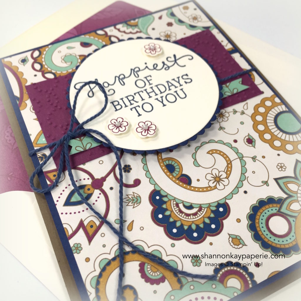 Petals & Paisleys Birthday Blooms Birthday Card Idea - Shannon Jaramillo Stampinup