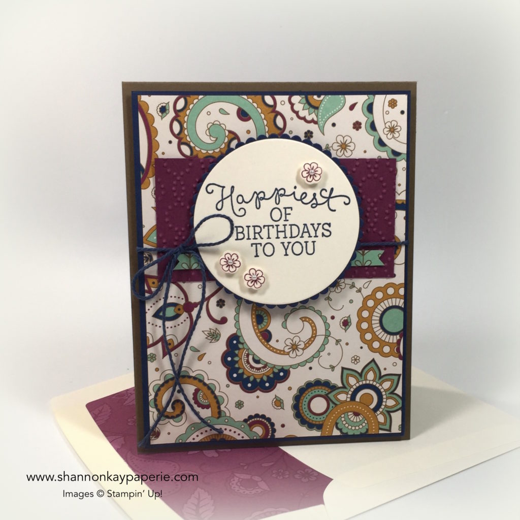 Petals & Paisleys Birthday Blooms Birthdays Card Ideas - Shannon Jaramillo Stampinup
