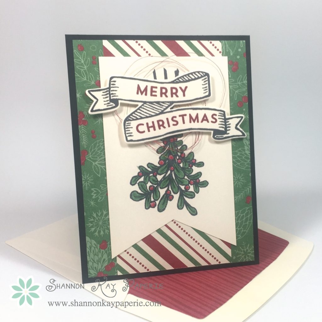 Stampin Up Banners for Christmas Card Idea - Shannon Jaramillo Stampinup