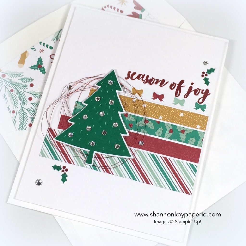 Stampin Up Christmas Pine Christmas Card Idea - Shannon Jaramillo Stampinup