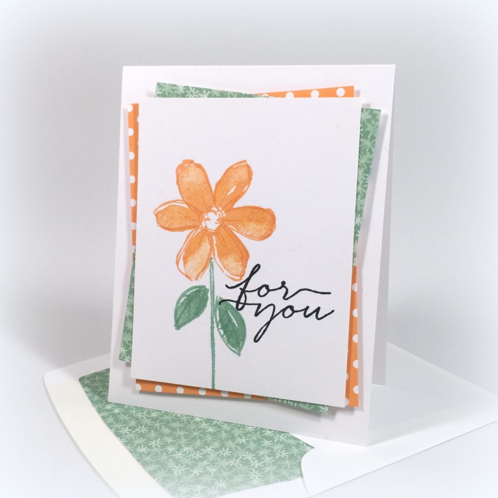 Stampin Up Garden in Bloom Just Because Card Idea - Shannon Jaramillo Stampinup