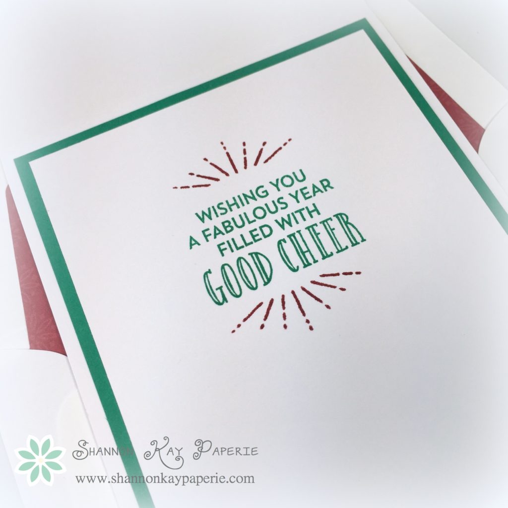 Stampin Up Merry and Bright Wishes Card Idea - Shannon Jaramillo Stampinup