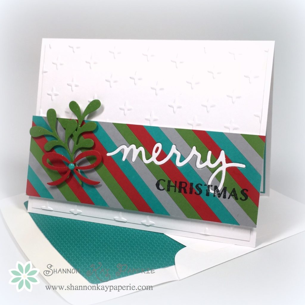 Stampin Up Modern Christmas Card Idea - Shannon Jaramillo Stampinup