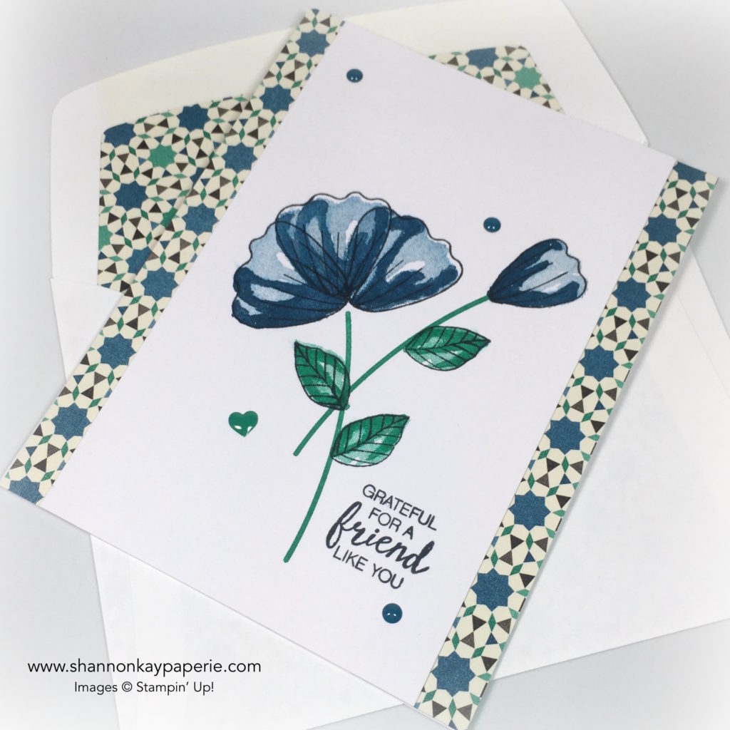 Stampin Up Moroccan Blossoms in Dapper Denim Card Ideas 3 - Shannon Jaramillo stampinup