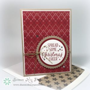 Warmth & Cheer CAS Christmas Card – 30 Day Card Challenge, Day 4