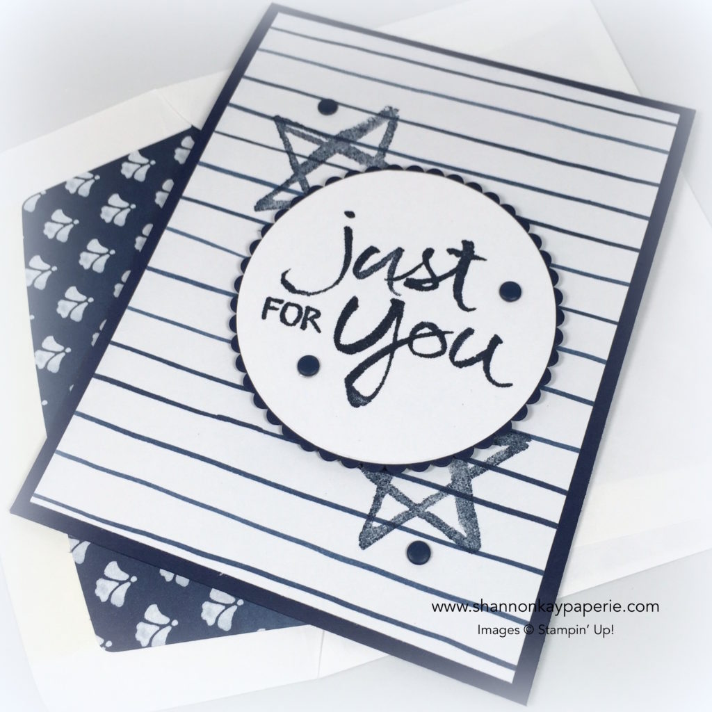 Stampin Up Watercolor Words Everyday Card Idea - Shannon Jaramillo Stampinup