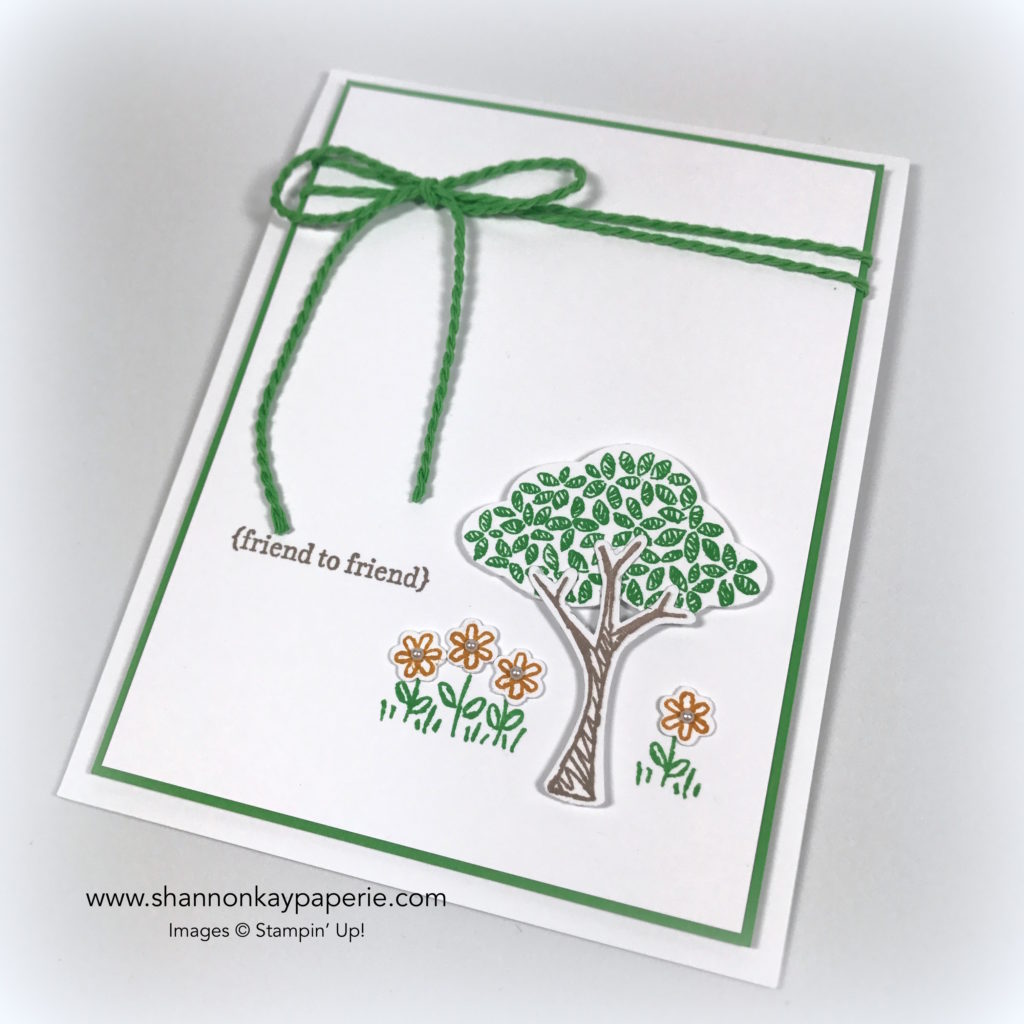 Rediscovering Cucumber Crush Just Because Card Idea - Shannon Jaramillo stampin up