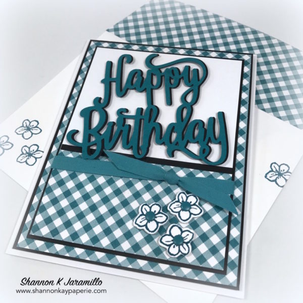 Gingham Garden Birthday - Tic Tac Toe Challenge #6 - Shannon Kay Paperie